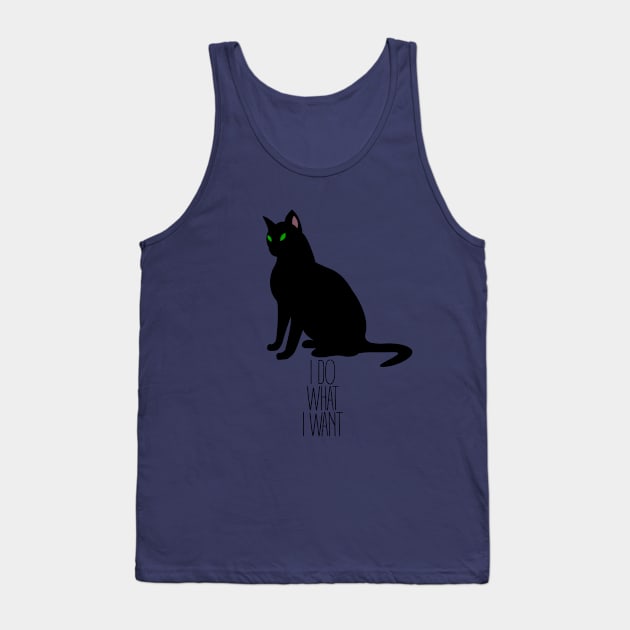 I Do What I Want Kitty Tank Top by DanielLiamGill